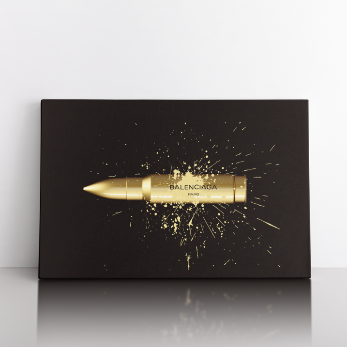 Tableau Balanciaga balle or