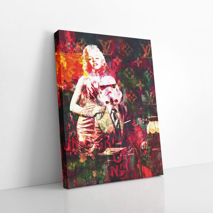 Tableau Pop Art Marylin Vuitton Star Wars