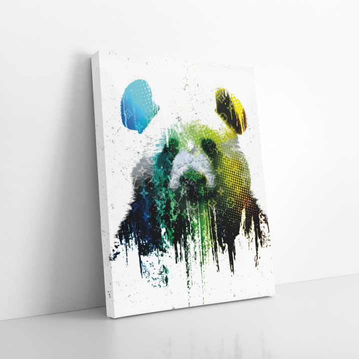 Tableau Pop Art panda Vuitton
