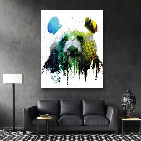 Tableau Pop Art panda Vuitton