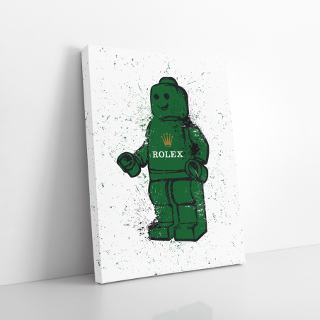 Tableau Pop Art Robot Lego Rolex