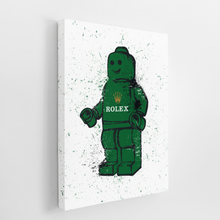 Tableau Pop Art Robot Lego Rolex