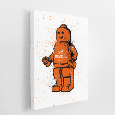Tableau Pop Art robot lego Hermes