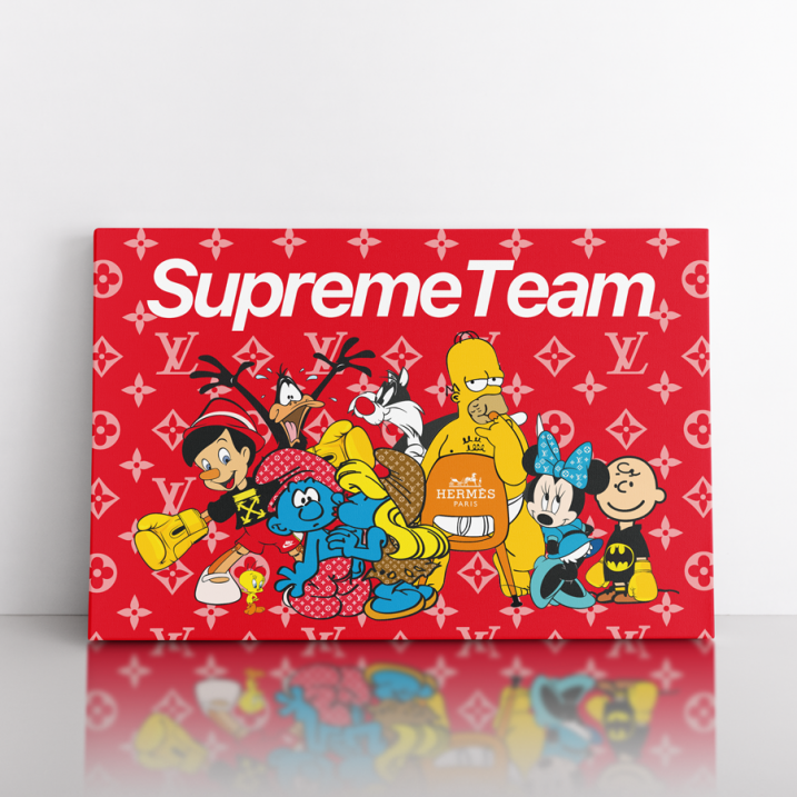 Tableau Pop Art cartoon Supreme
