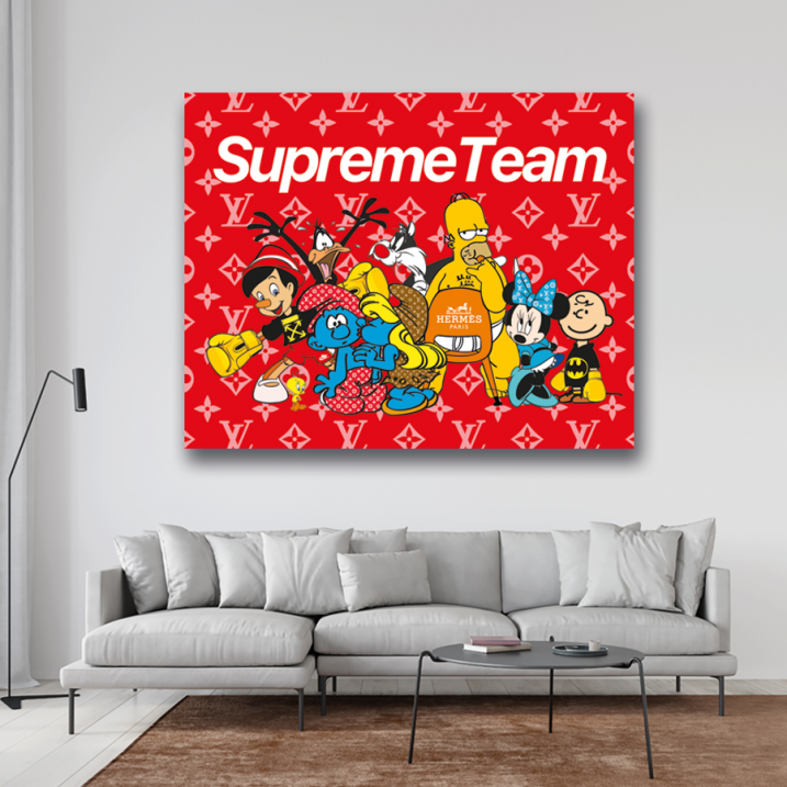 Tableau Pop Art cartoon Supreme