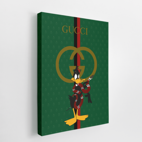Tableau Gucci Cartoon Vert - Tableau PopArt