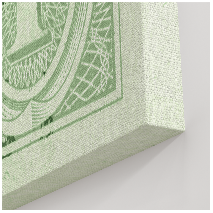 Tableau Pop Art chien bouledogue dollar