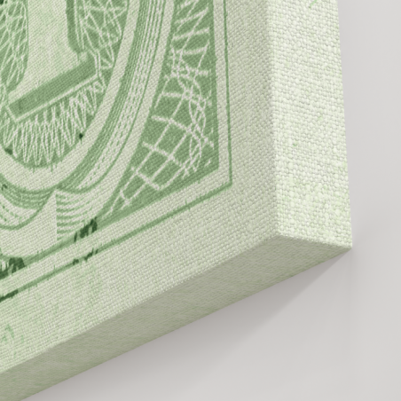 Tableau Pop Art chien bouledogue dollar