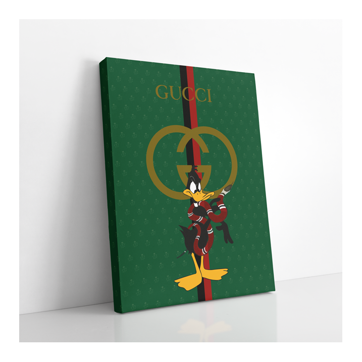 Tableau Gucci Cartoon Vert - Tableau PopArt