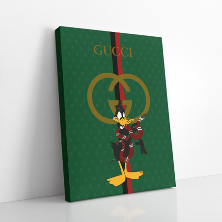 Tableau Gucci Cartoon Vert - Tableau PopArt