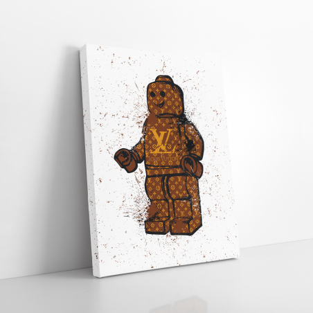 Tableau Pop Art Robot lego Vuitton