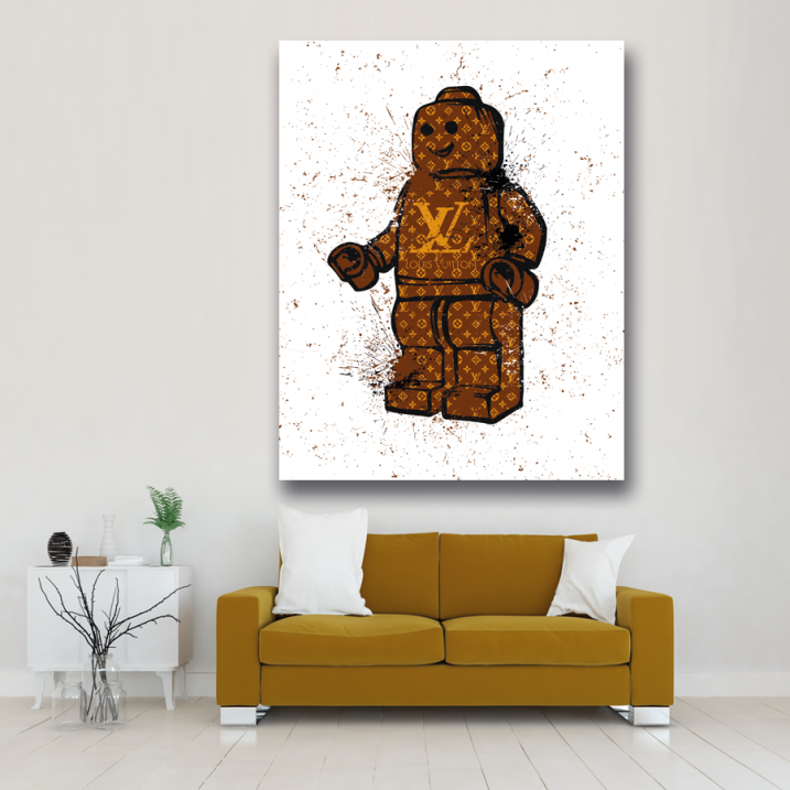 Tableau Pop Art Robot lego Vuitton