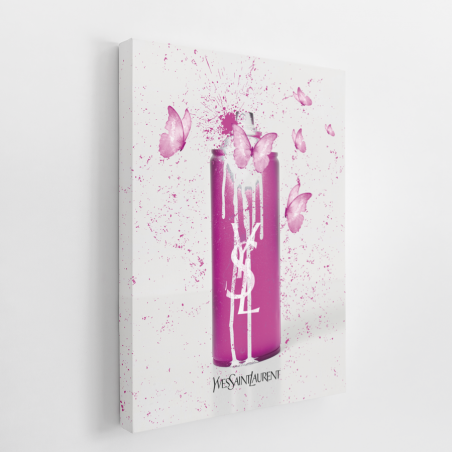 Tableau Pop Art Bombe papillon Yves Saint-Laurent