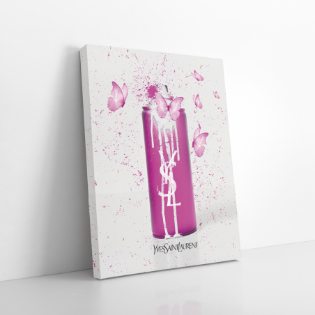 Tableau Pop Art Bombe papillon Yves Saint-Laurent
