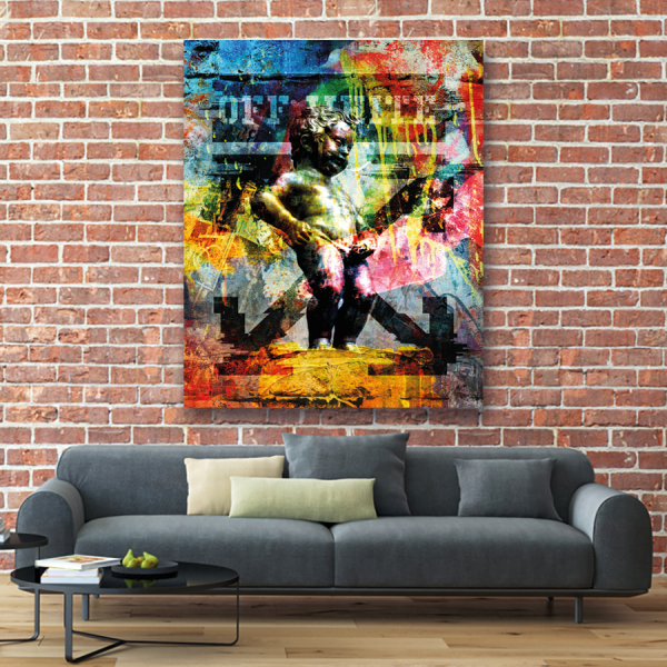 Tableau Pop Art Manneken Pis Off white 2