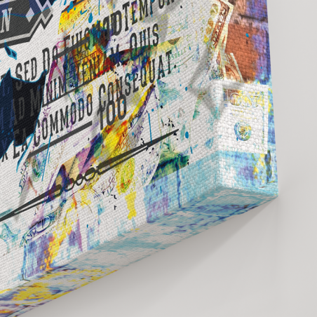 Tableau Pop Art Wanted Chaplin