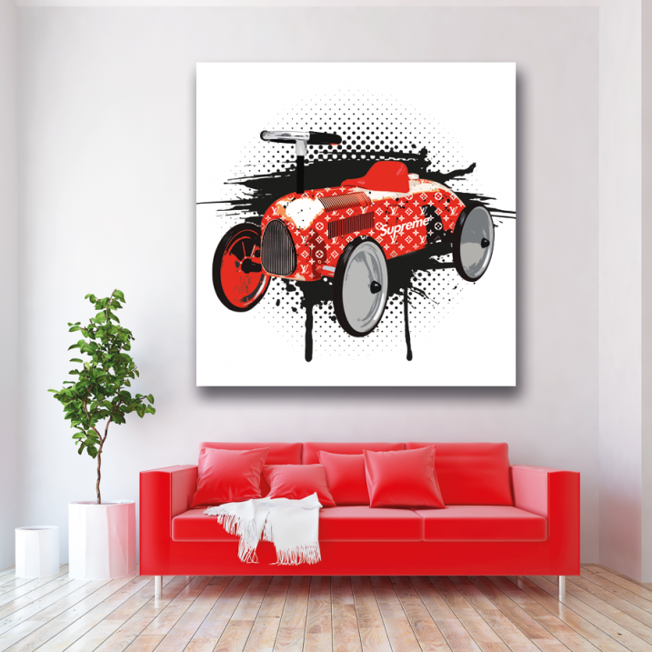 Tableau porteur voiture vintage Supreme l Livraison offerte