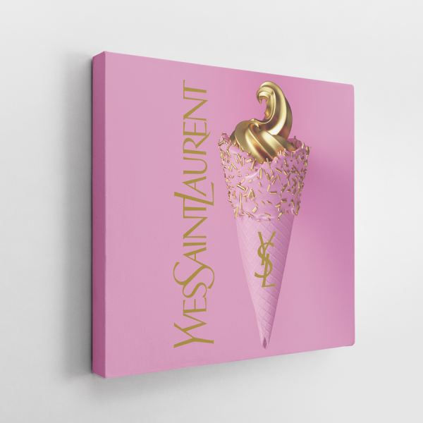 Tableau Pop Art Cornet de glace Yves Saint-Laurent