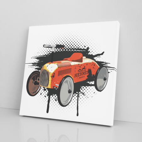 Tableau Pop Art porteur voiture vintage Hermes Tableau Pop Art porteur voiture vintage Hermes