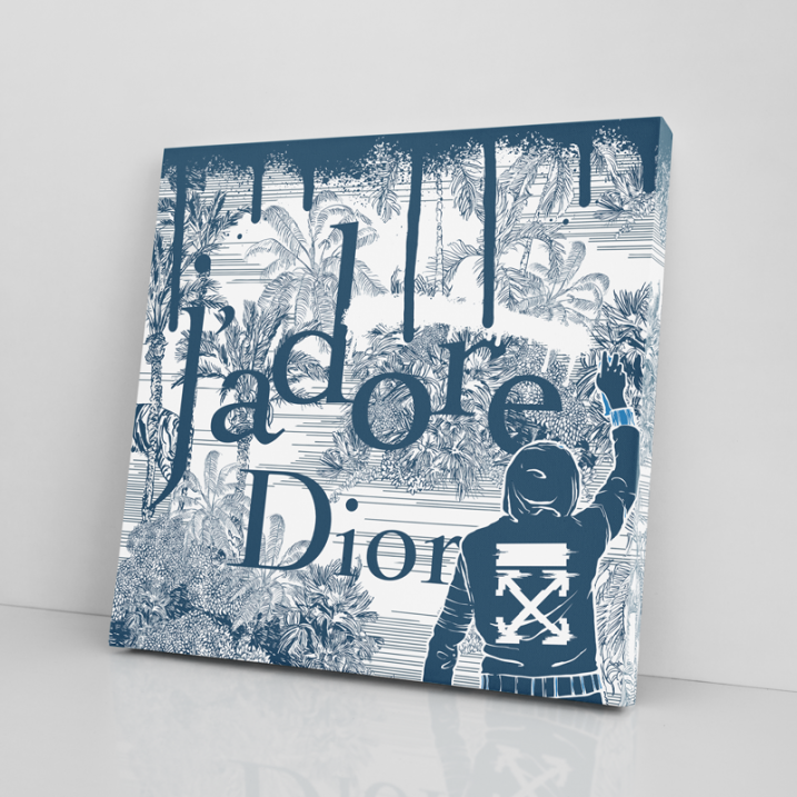 Tableau J'adore Dior et Off-White Tableau J'adore Dior et Off-White