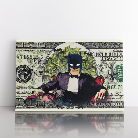 Tableau Pop Art Batman dollar