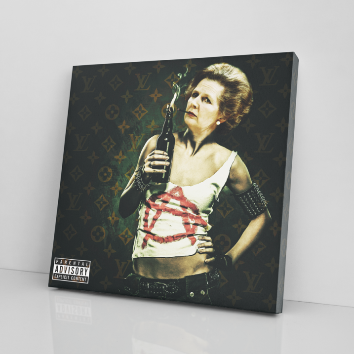 Tableau Pop Art Margaret Thatcher Punk