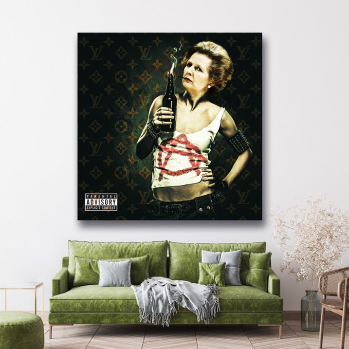 Tableau Pop Art Margaret Thatcher Punk
