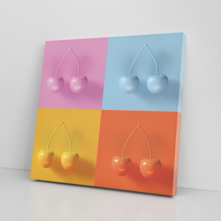 Tableau Cerises Pop Art