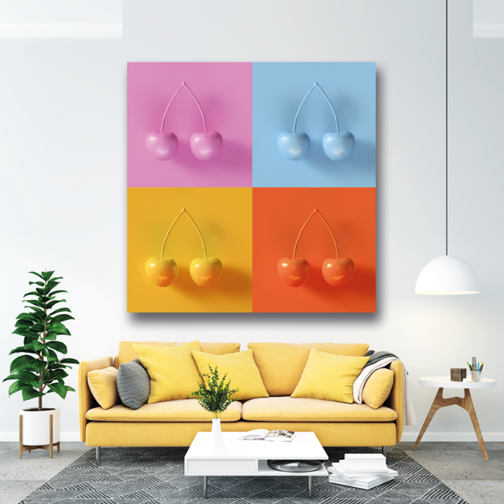 Tableau Cerises Pop Art