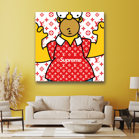 Tableau Pop Art Homer Simpson Supreme