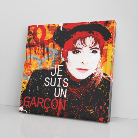 Tableau PopArt Mylène Farmer Je suis un garçon