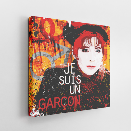 Tableau PopArt Mylène Farmer Je suis un garçon