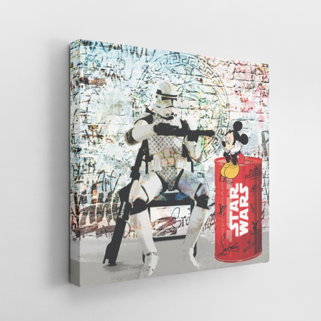 Tableau Pop Art Star wars Mickey Tableau Pop Art Star wars Mickey