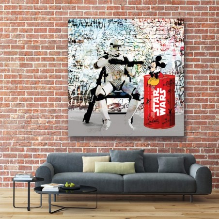 Tableau Pop Art Star wars Mickey Tableau Pop Art Star wars Mickey