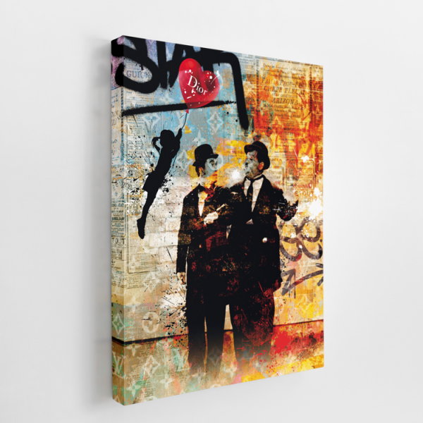 Tableau rétro Laurel et Hardy