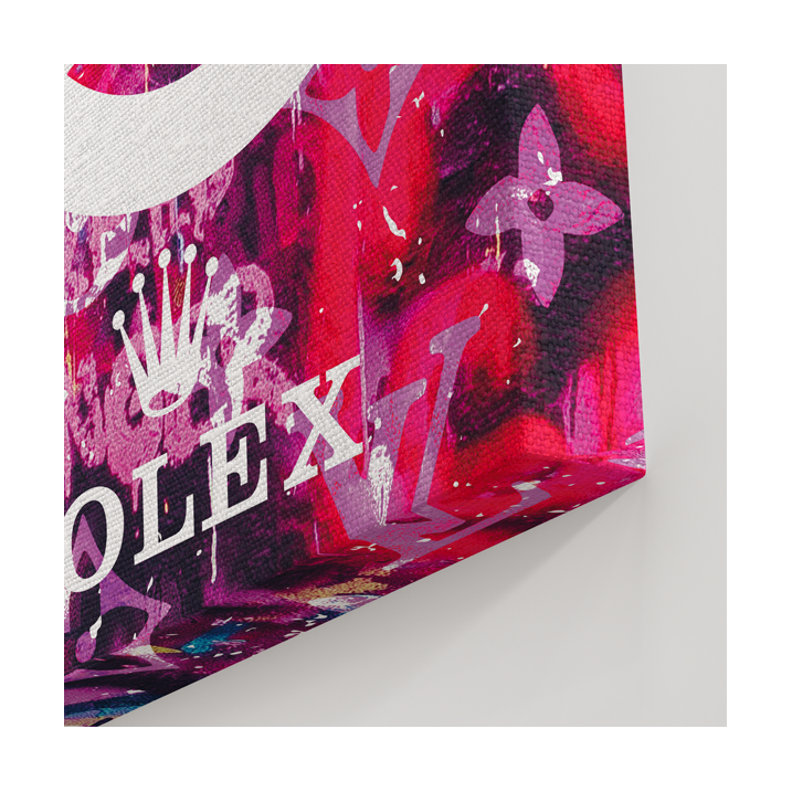 Tableau Pop Art Betty Boop et vos marques de luxe Tableau Pop Art Betty Boop et vos marques de luxe