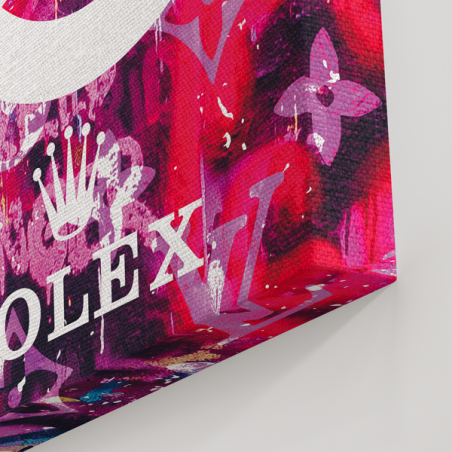 Tableau Pop Art Betty Boop et vos marques de luxe Tableau Pop Art Betty Boop et vos marques de luxe