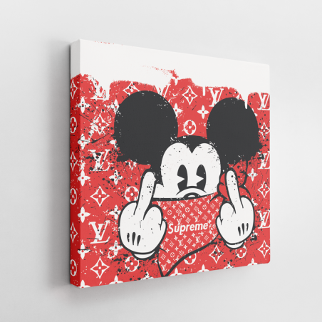 Tableau Pop Art Mickey Supreme Fuck