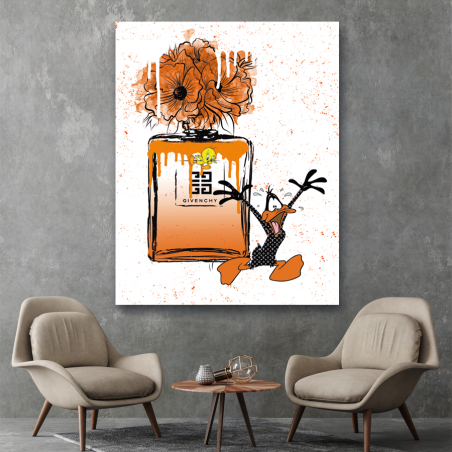 Tableau Pop Art Parfum Daffy Duck