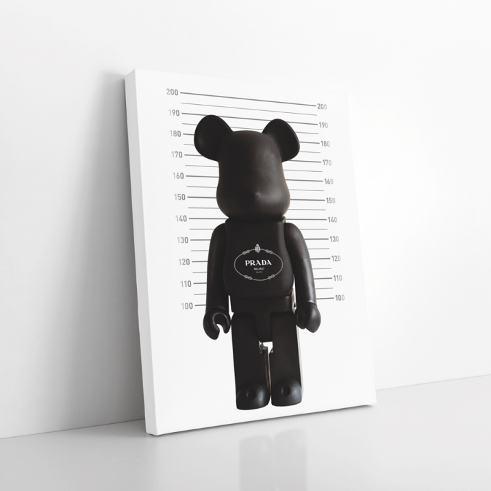 Tableau Lego Ours noir Prada