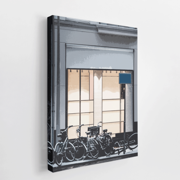 Tableau Boutique bleue