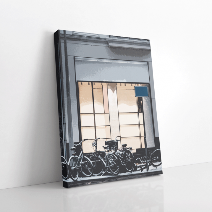 Tableau Boutique bleue