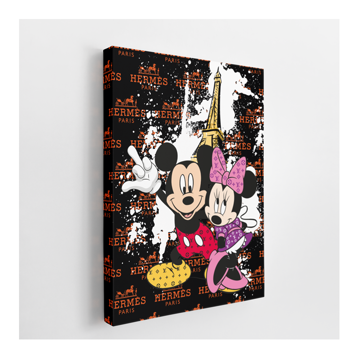 Tableau Mickey Minnie Hermès Paris - Tableau PopArt
