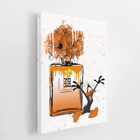 Tableau Pop Art Parfum Daffy Duck