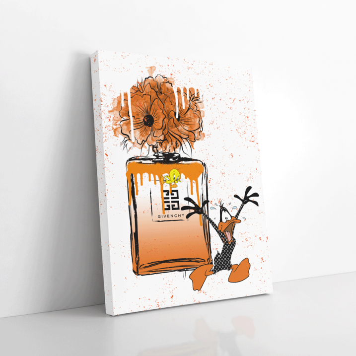 Tableau Pop Art Parfum Daffy Duck