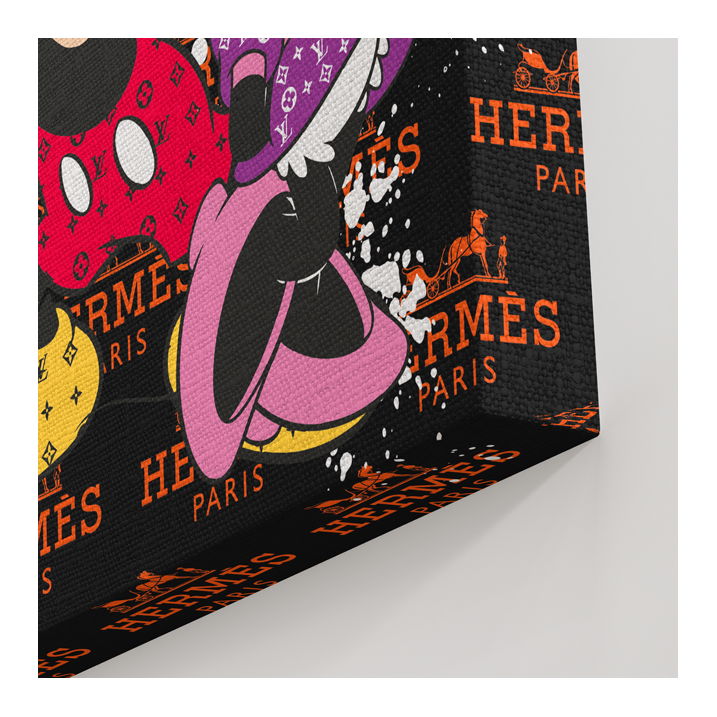Tableau Mickey Minnie Hermès Paris - Tableau PopArt