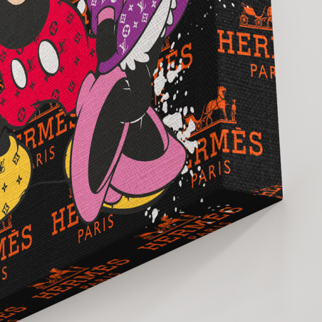 Tableau Mickey Minnie Hermès Paris - Tableau PopArt