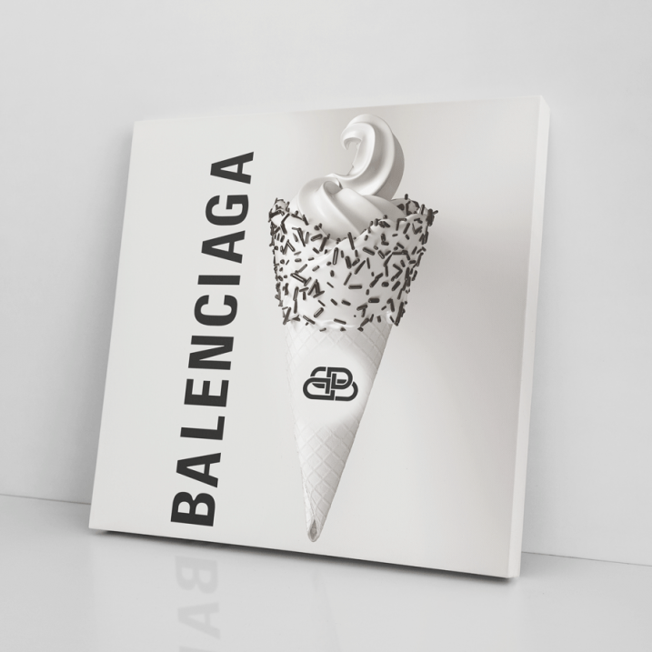 Tableau Cornet de glace Balenciaga