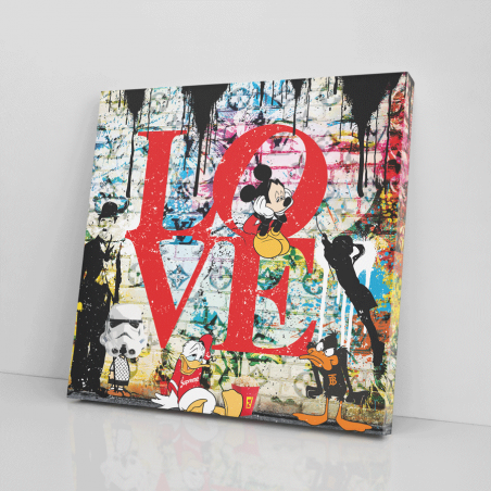 Tableau Chaplin Mickey love