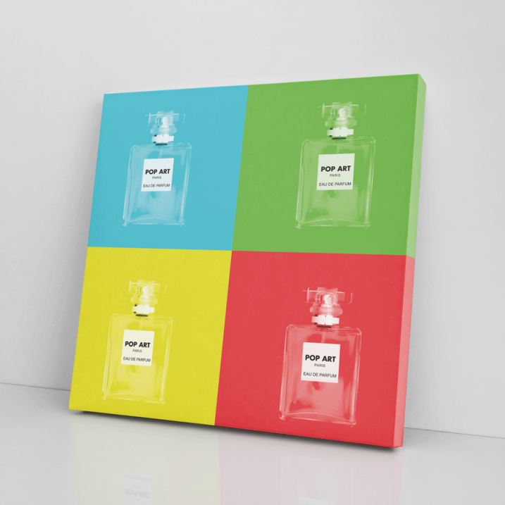 Tableau flacon de parfum Pop Art
